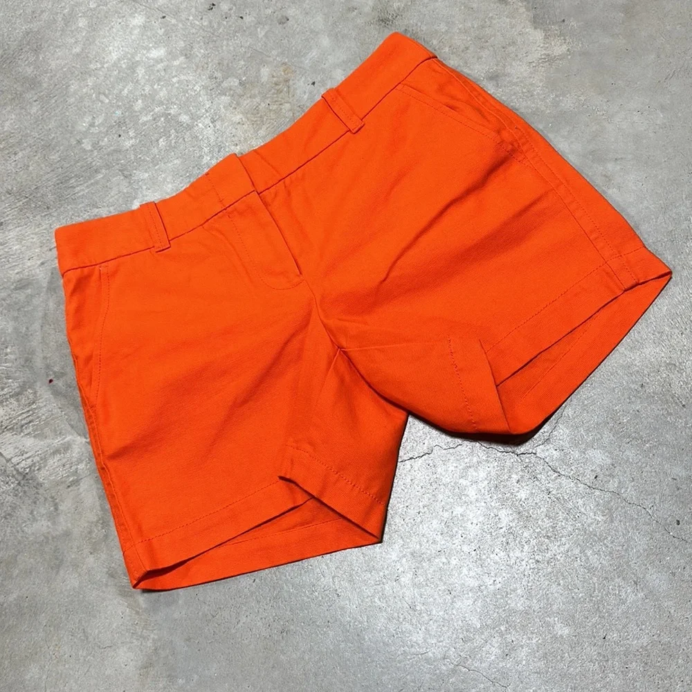j.Crew orange zip front shorts / Size 2 / Q-63‎